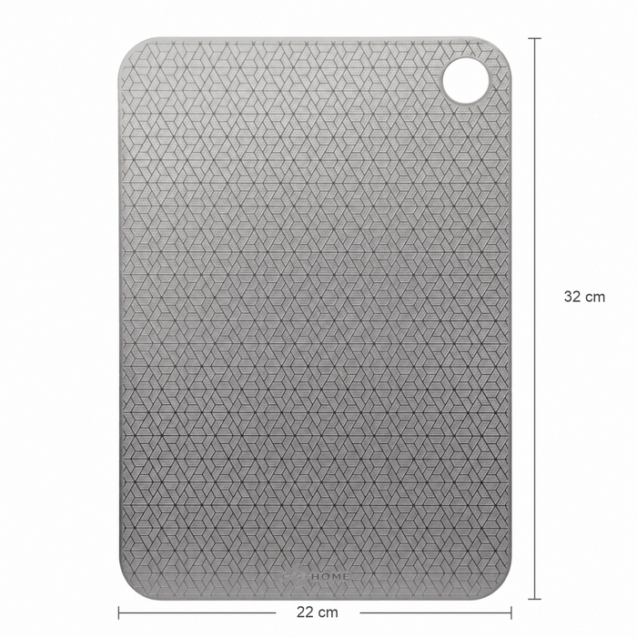 SHGHome 304 Paslanmaz Çelik Kesme Tahtası, 22×32cm, 1mm — diğer görünüm