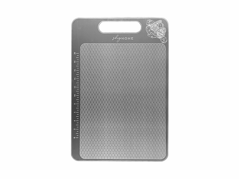 Paslanmaz Çelik Kesme Tahtası Büyük Boy 23x34 cm, Hijyenik, Kaymaz, Bulaşık Makinesinde Yıkanabilir