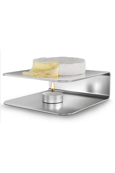 SHG Home Peynir Isıtıcı Mumlu Servis Tabağı – Peynir Eritme Tabağı,  15x15 cm Kare Peynir Isıtıcı