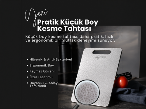 Stainless Steel Cutting Board Small Size (20 × 30 cm, Food-Grade, Scratch-Resistant)