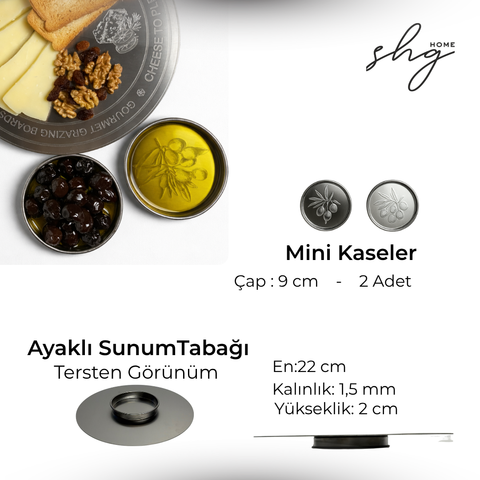 Paslanmaz Çelik Kesme Tahtası Hediye Seti