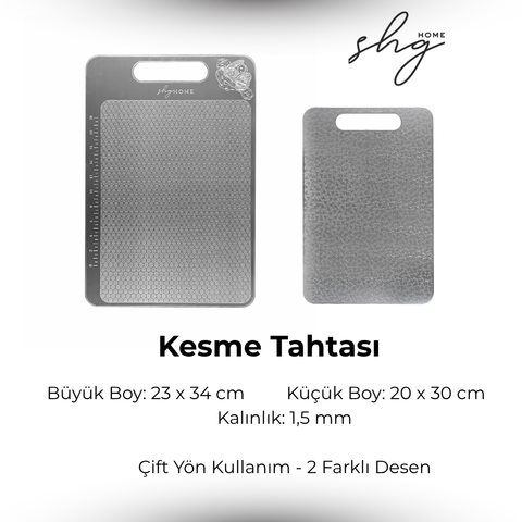 Paslanmaz Çelik Kesme Tahtası Hediye Seti