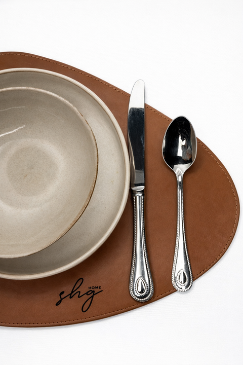 Premium Placemat Set of 4 – Vegan Leather, Durable, Easy to Clean (39 × 29 cm)